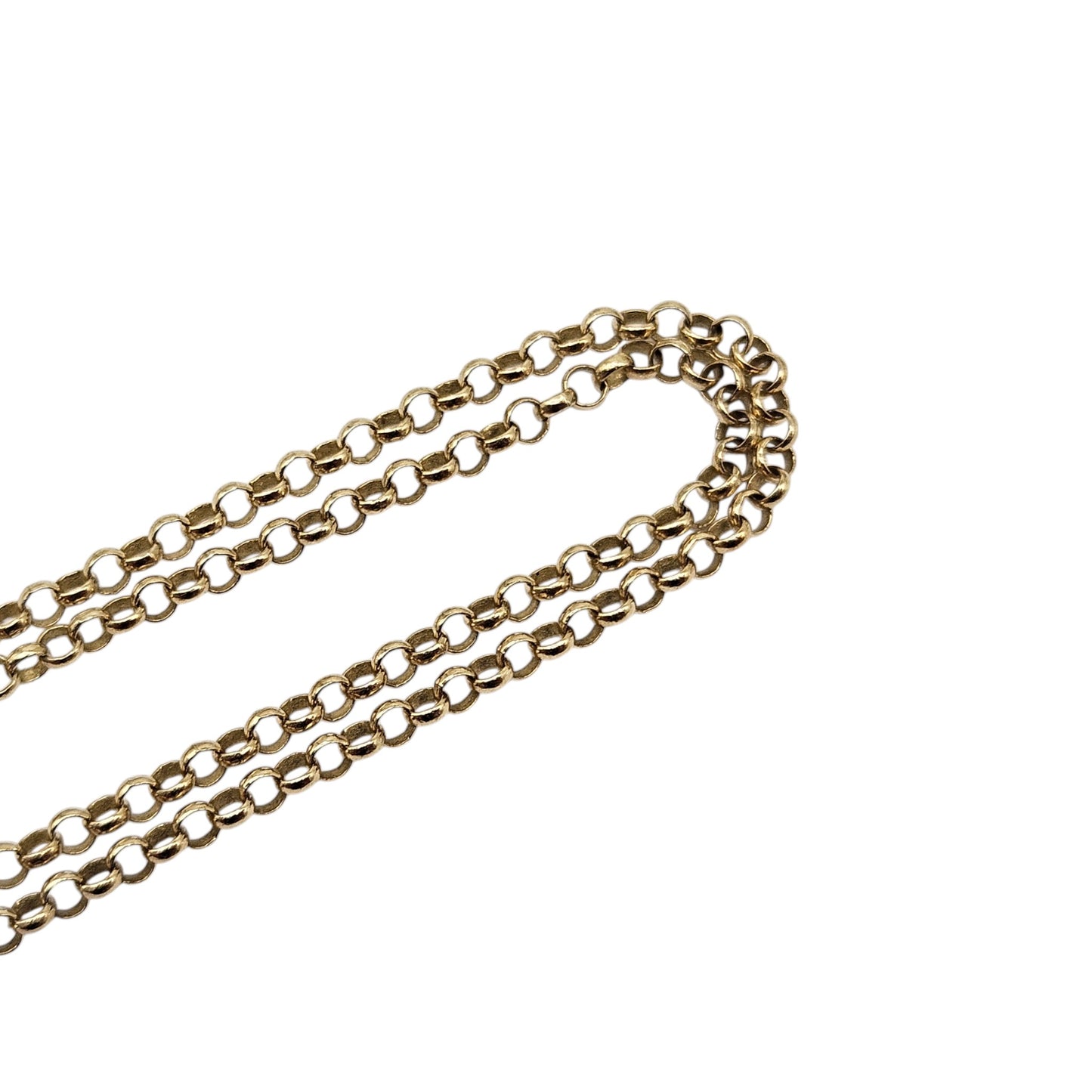 9ct 375 Yellow Gold Belcher Chain L 45.9 cm 2.6 g.