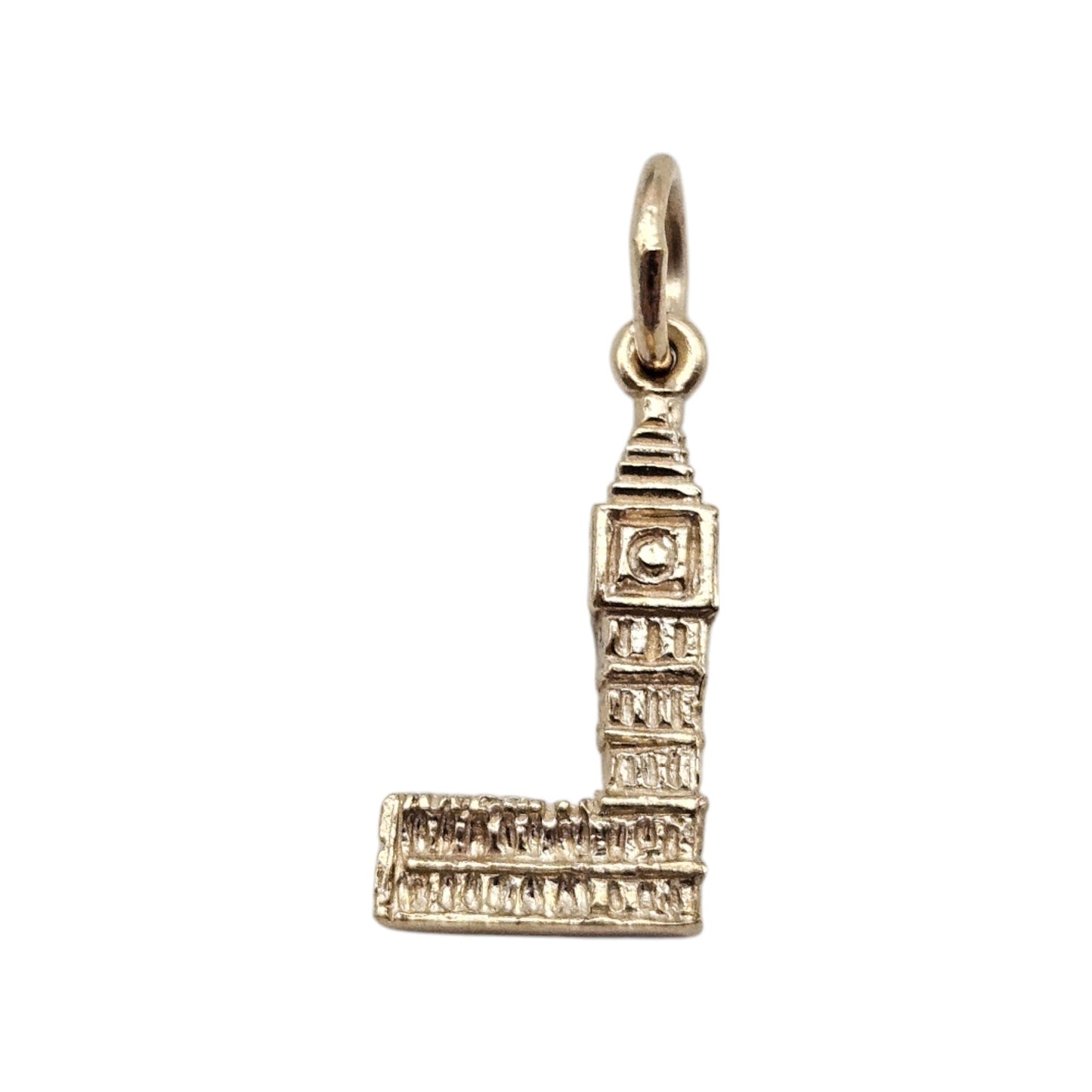 9ct 375 Yellow Gold Big Ben Charm L 1.6 cm 2.0 g.