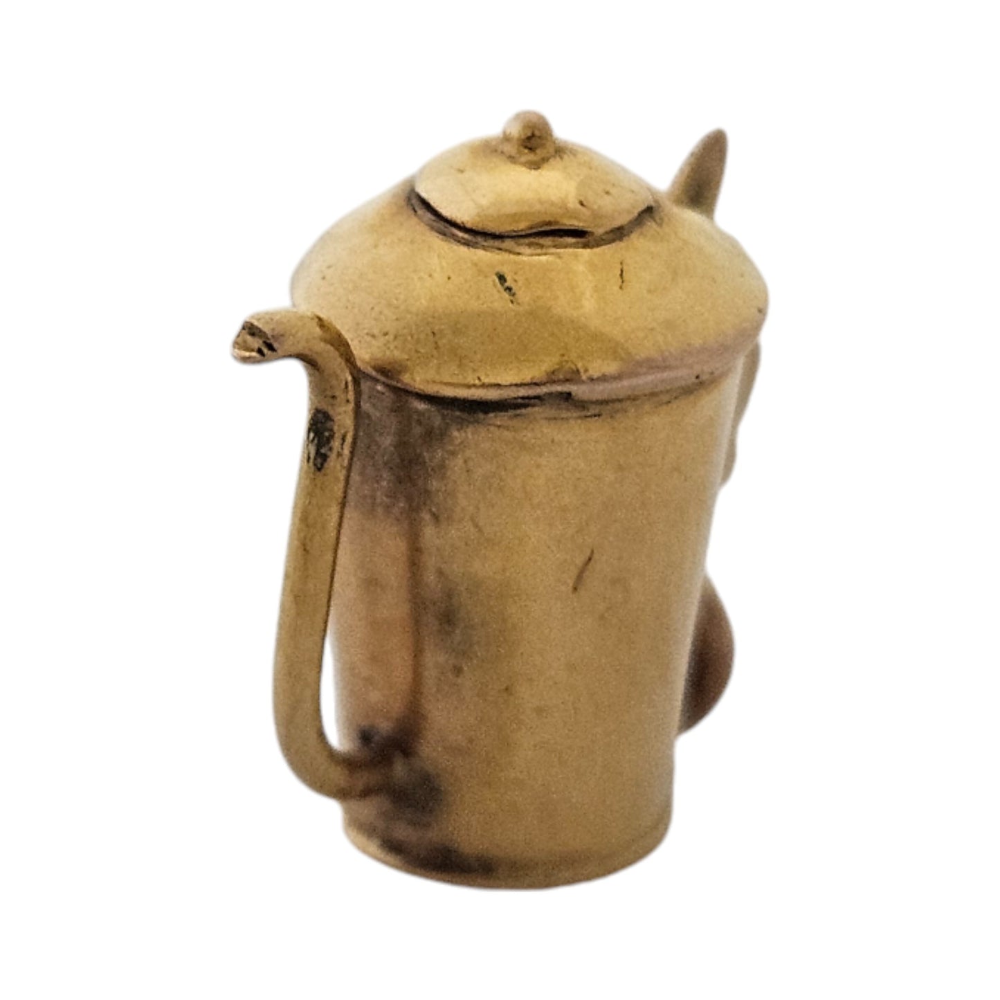 9ct Yellow Gold Coffee Pot Charm c.1960's L 1.5 cm 1.5 g.