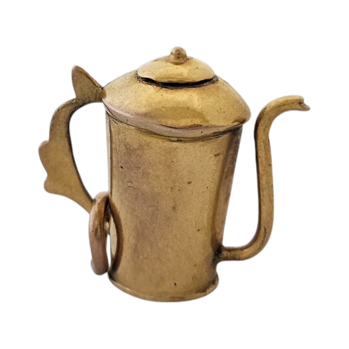9ct Yellow Gold Coffee Pot Charm c.1960's L 1.5 cm 1.5 g.