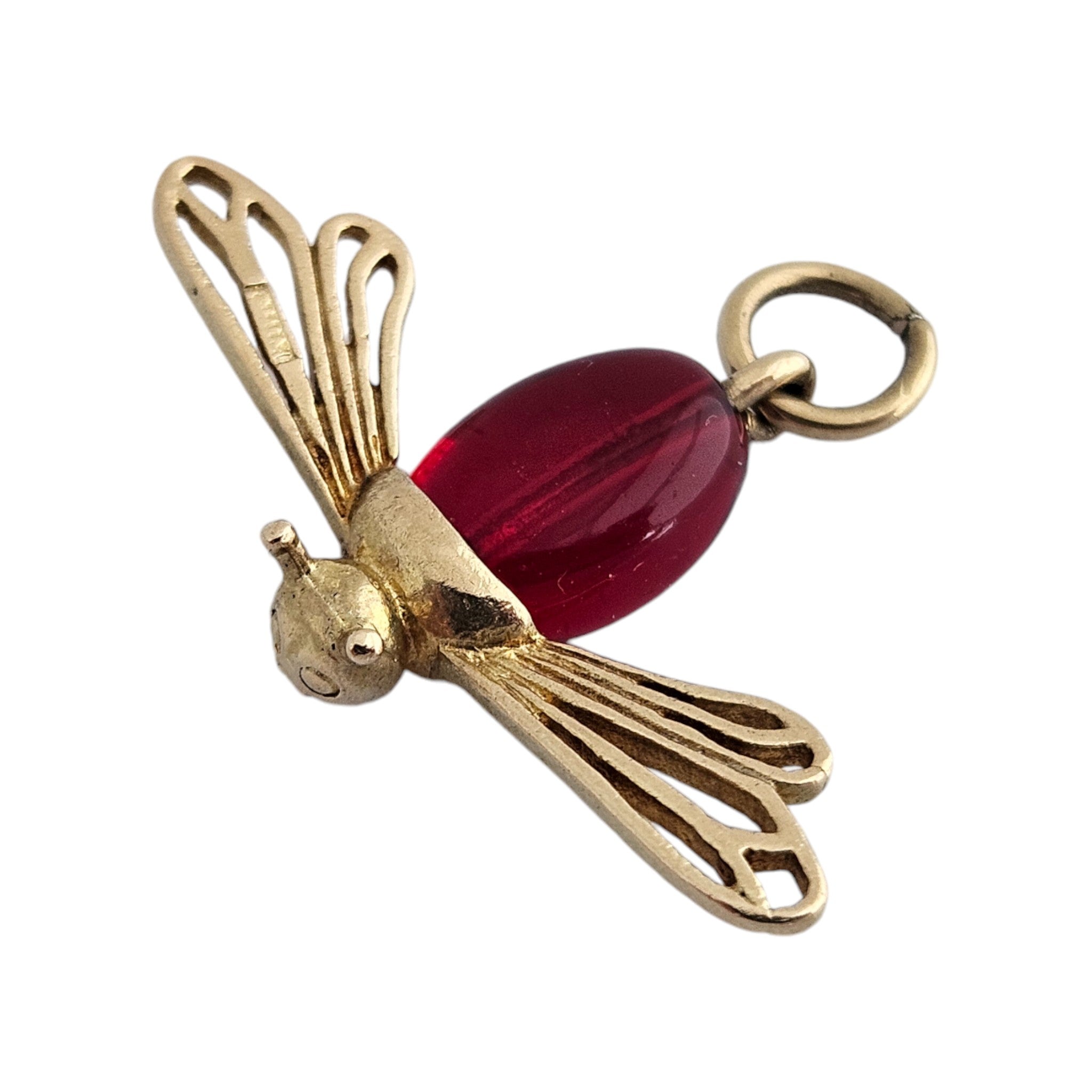 Gold Insect London 9ct 375 Yellow Gold Dragonfly Insect Charm 1962 L 1.5 cm 2.1 g – Charms ...