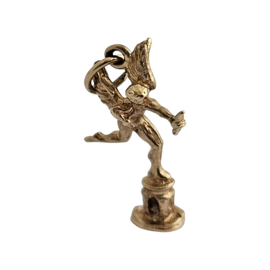 9ct 375 Yellow Gold Eros Charm 1978 L 2.2 cm 1.7 g