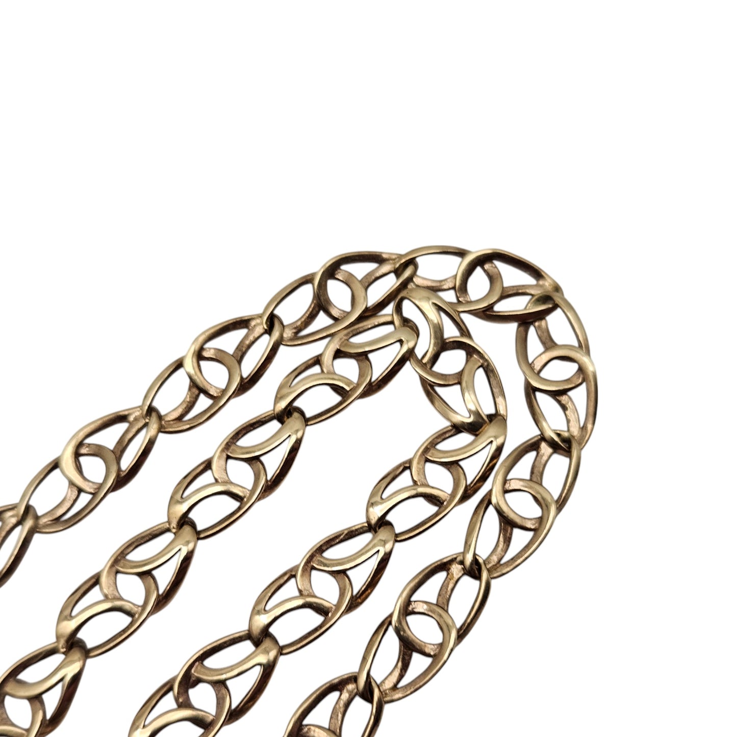 9ct 375 Yellow Gold Fancy Link Necklace L 46.2 cm 14.9 g