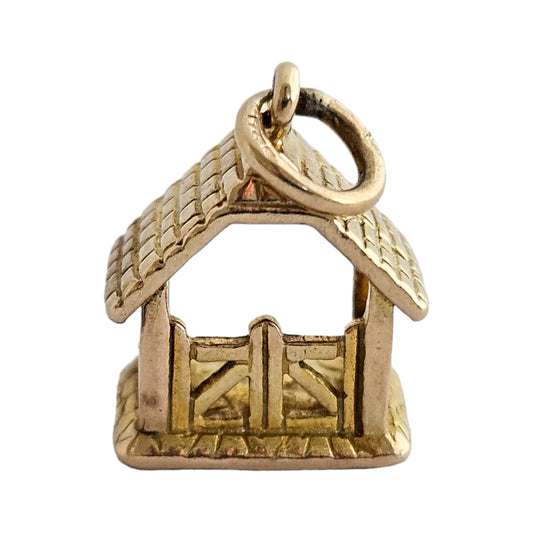 9ct 375 Yellow Gold Gates Charm 1958 L 1.0 cm 2.0 g