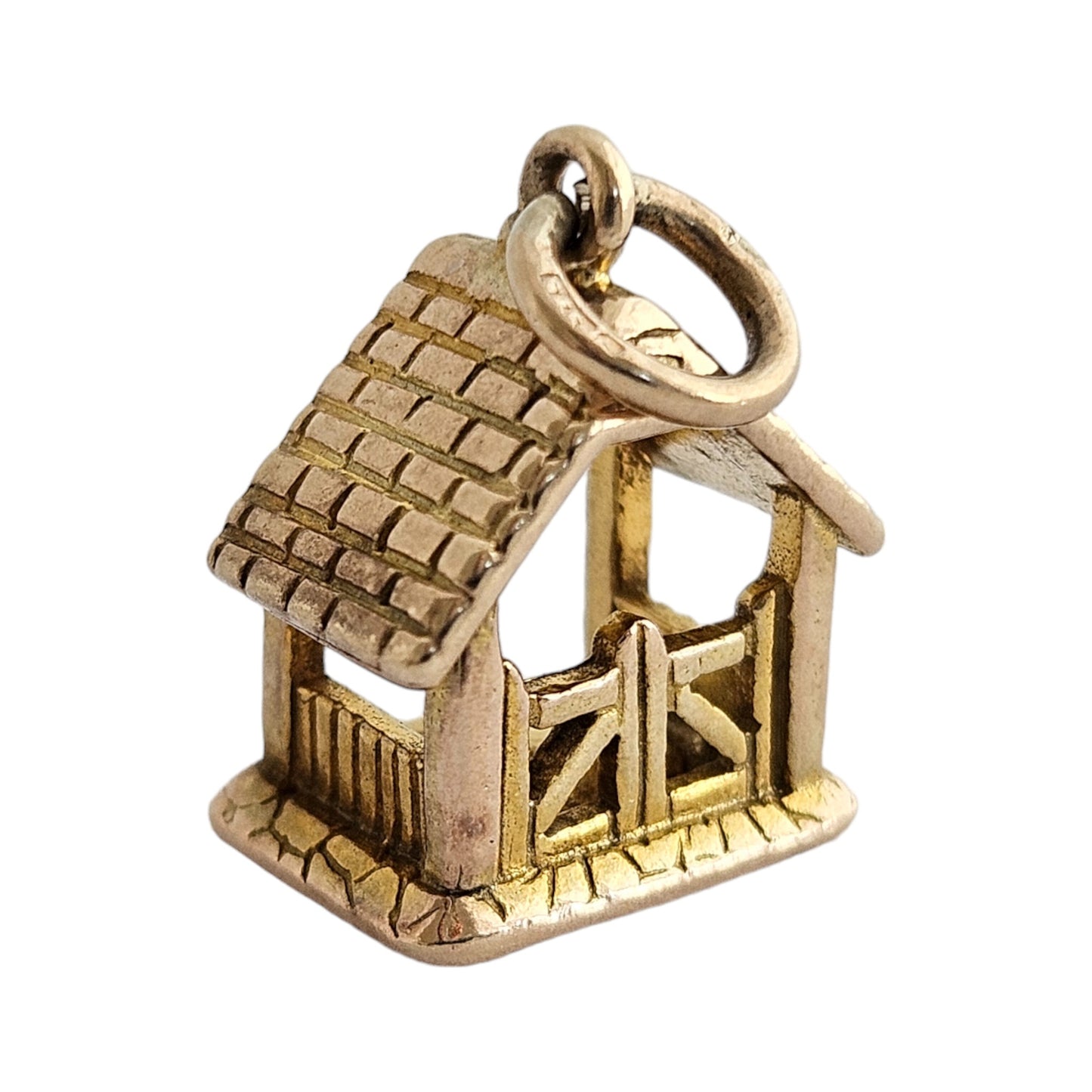 9ct 375 Yellow Gold Gates Charm 1958 L 1.0 cm 2.0 g