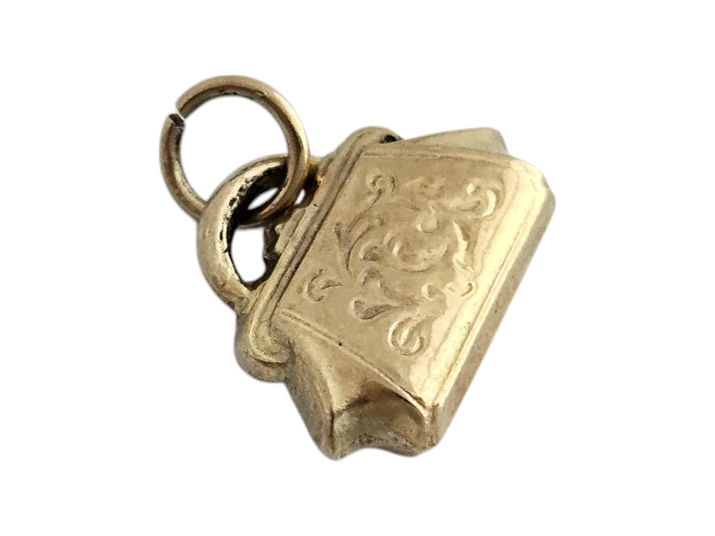 9ct 375 Yellow Gold Handbag Charm 1960 L 1.4 cm 0.6 g.