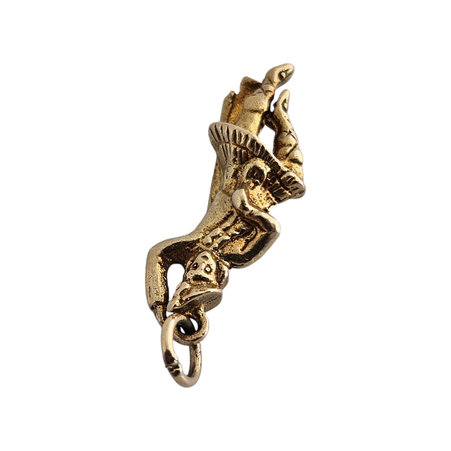Scottish 9ct 375 Yellow Gold Highland Dancer Charm c.1960's L 2.2 cm 2.6 g.