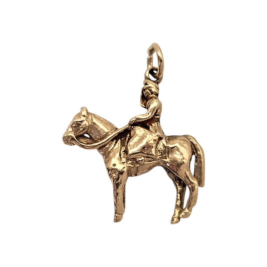 9ct 375 Yellow Gold Lady Godiva Charm 1954 L 1.9 cm 3.0 g.
