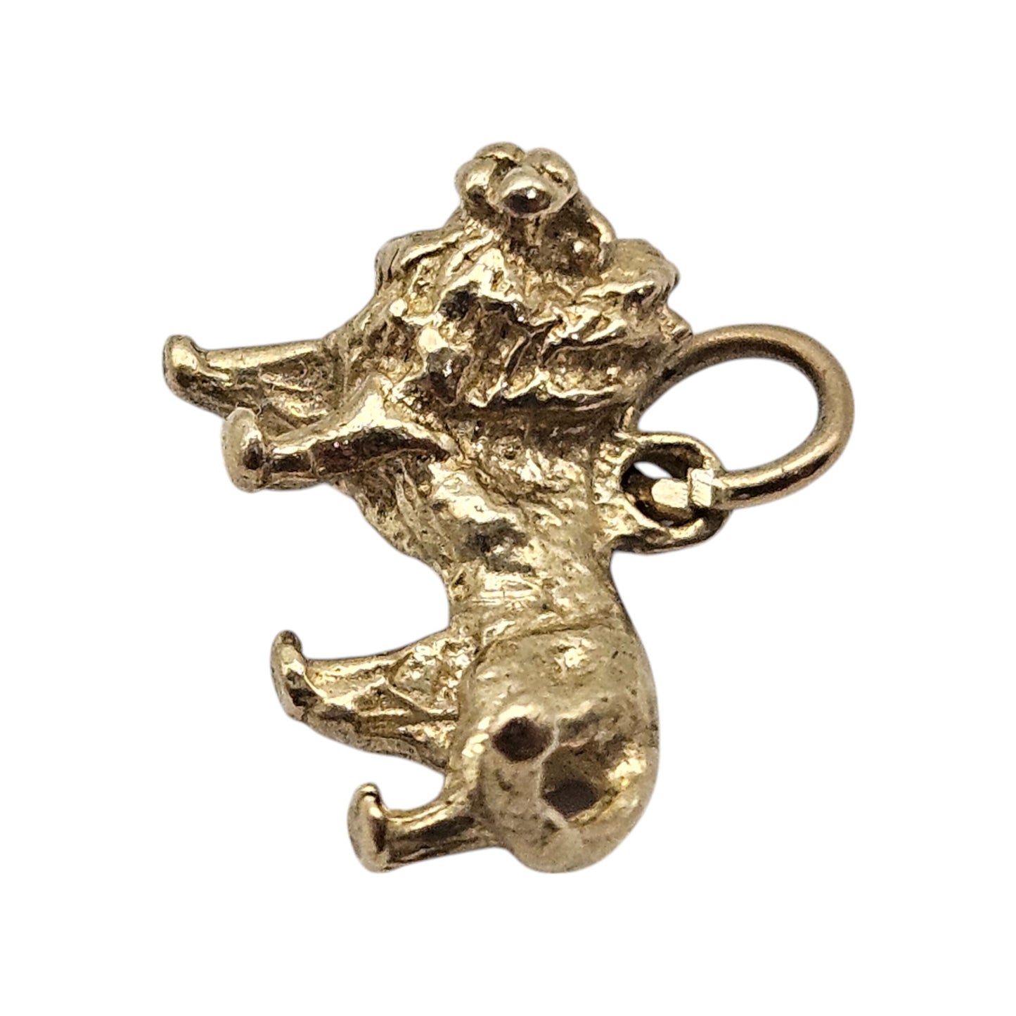 9ct 375 Yellow Gold Lion Charm 2001 L 1.4 cm 1.9 g.