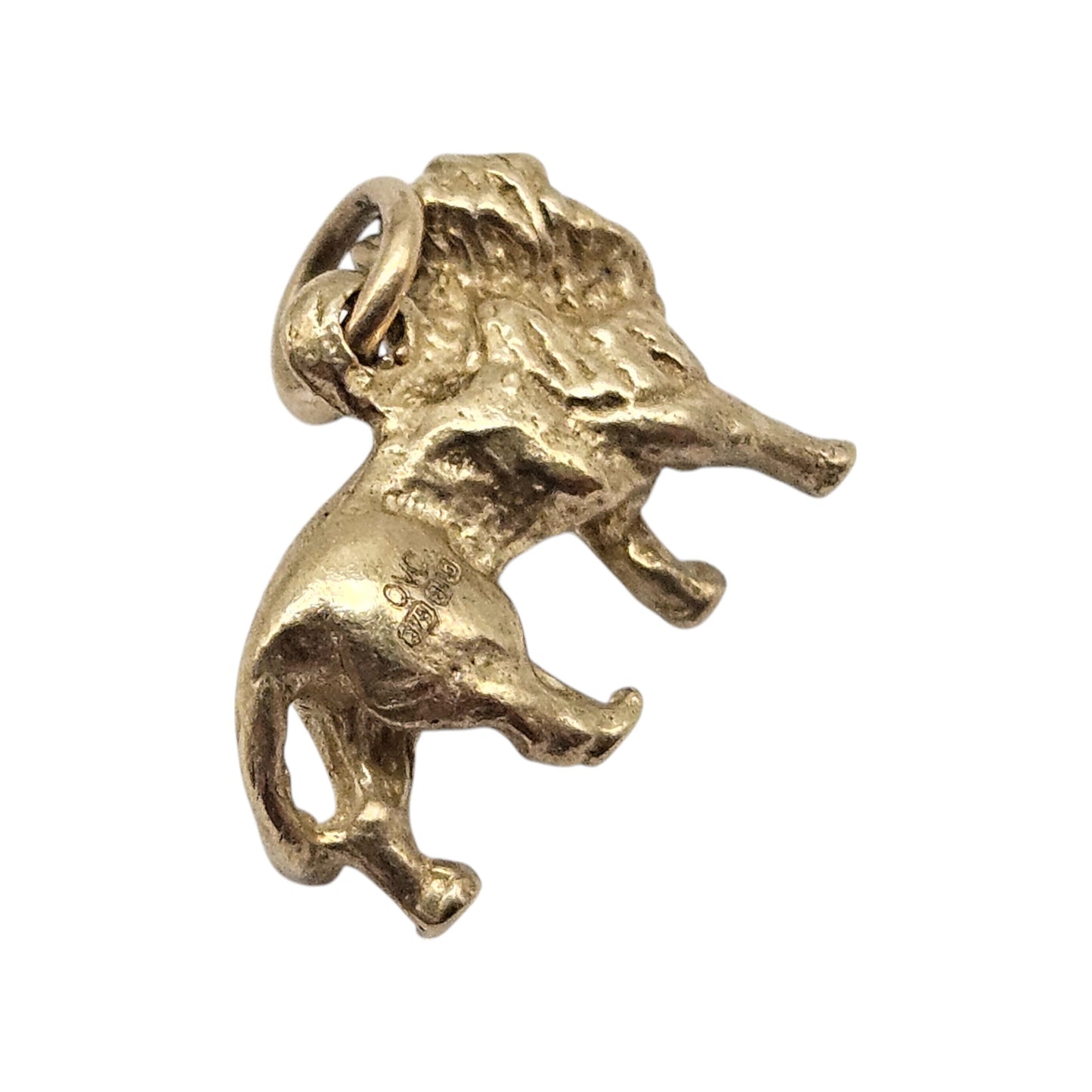 9ct 375 Yellow Gold Lion Charm 2001 L 1.4 cm 1.9 g.