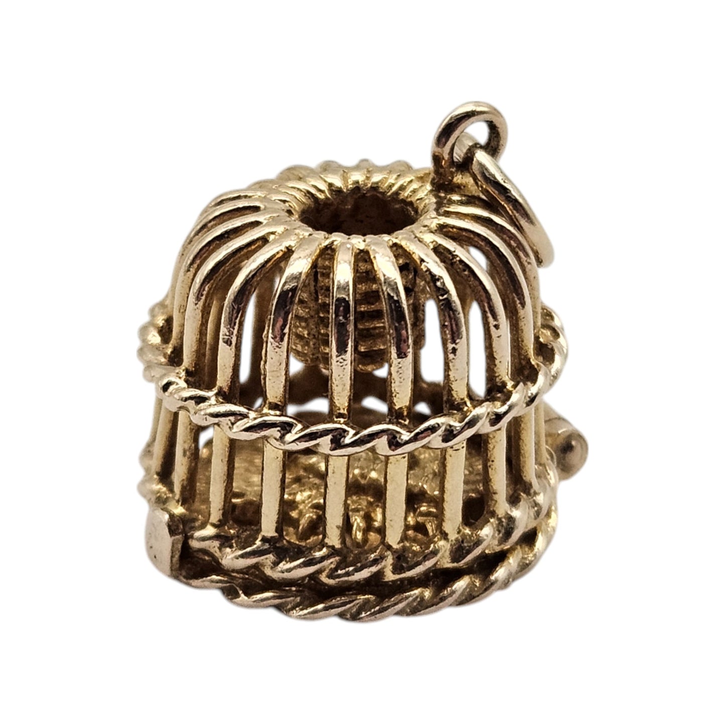 9ct 375 Yellow Gold Lobster Pot Opening Charm 1965 4.6 g.