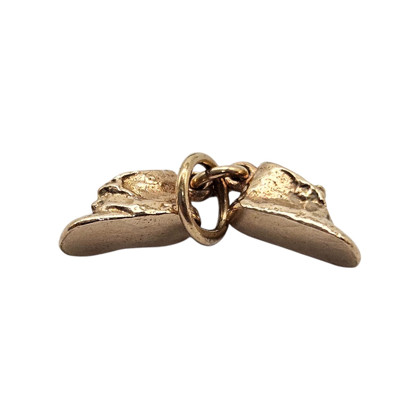 9ct 375 Yellow Gold Pair Of Lucky Boots Charm 1963 L 8 mm 1.6 g.