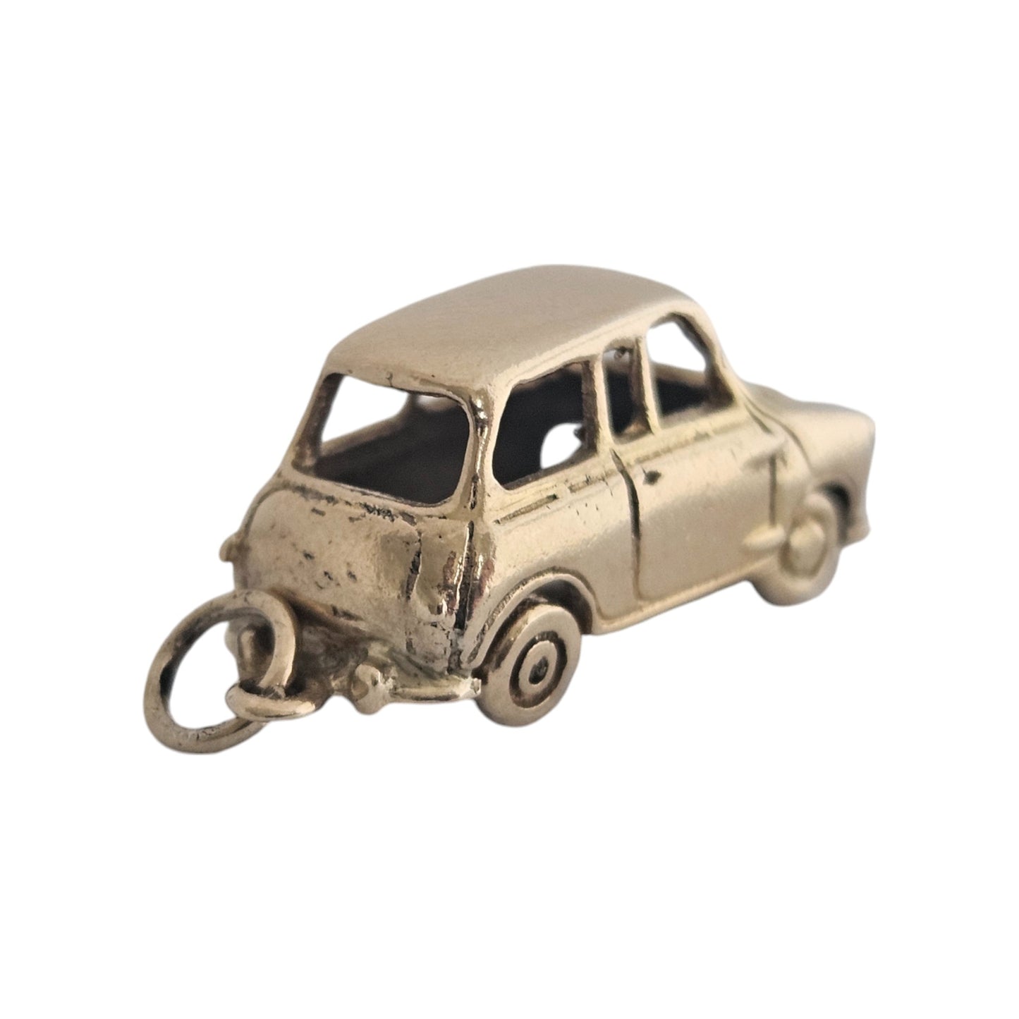 9ct 375 Yellow Gold Mini Minor Car Charm 1971 L 2.1 cm 3.6 g.