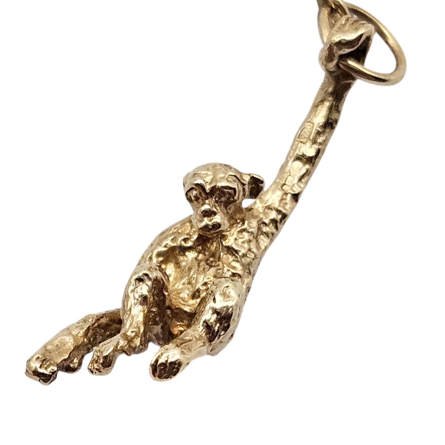 9ct 375 Yellow Gold Monkey Charm L 2.6 cm 2.6 g.
