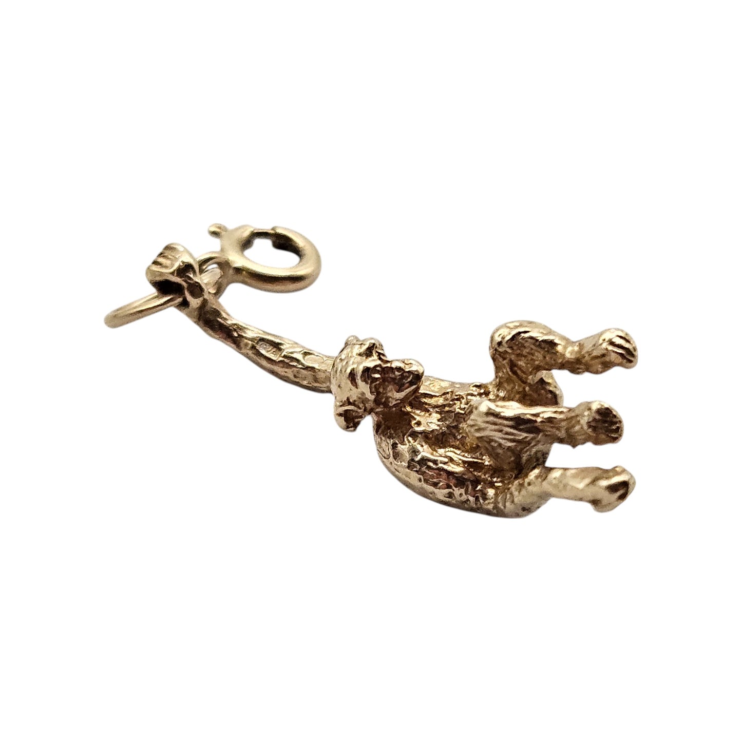 9ct 375 Yellow Gold Monkey Charm L 2.6 cm 2.6 g.