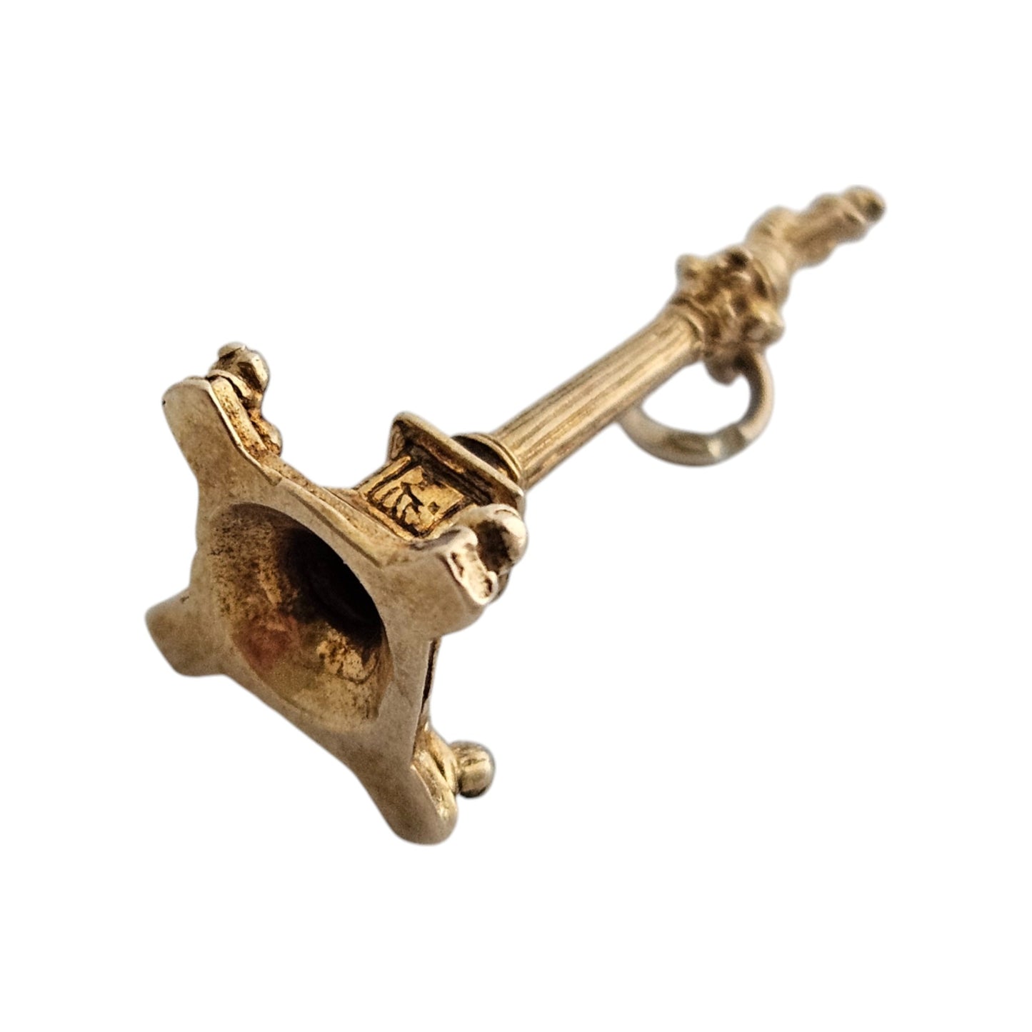9ct 375 Yellow Gold Nelson's Column Charm c.1960's L 2.3 cm 1.7 g.
