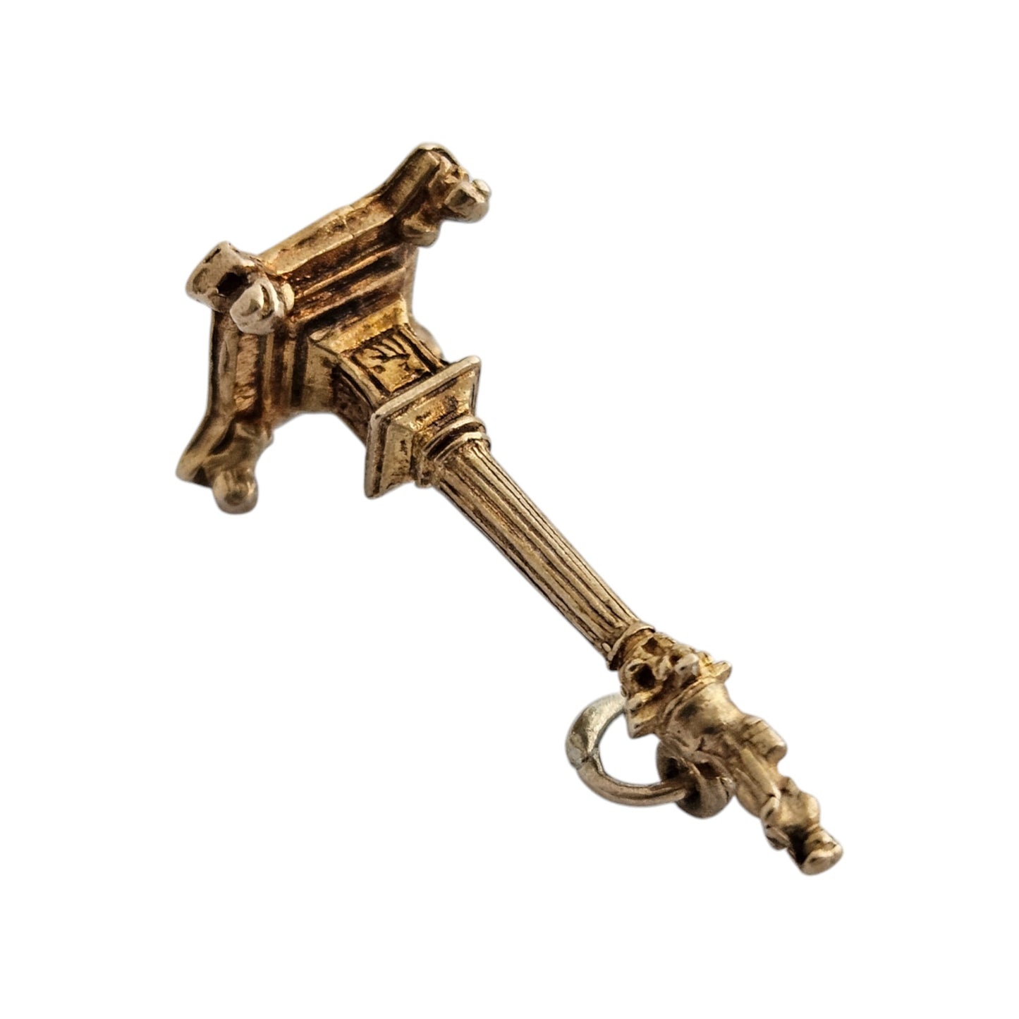 9ct 375 Yellow Gold Nelson's Column Charm c.1960's L 2.3 cm 1.7 g.
