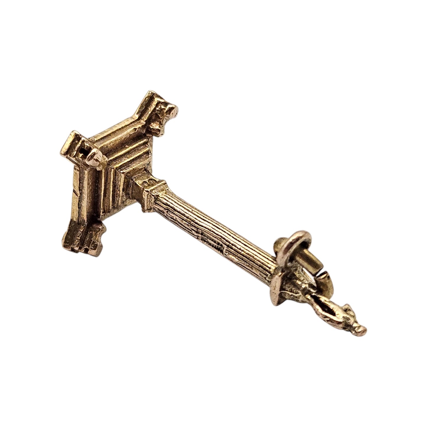 9ct 375 Yellow Gold Nelson's Column Charm 1964 L 2.8 cm 2.7 g.