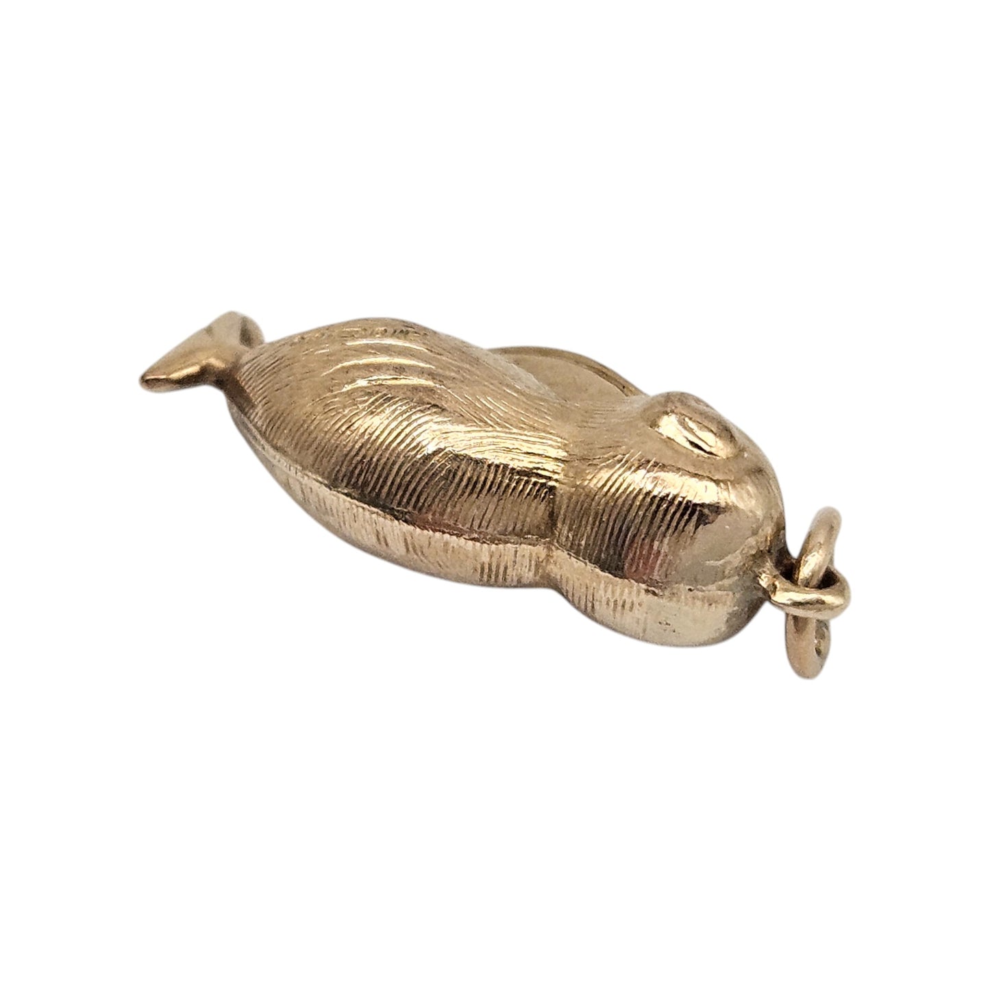 9ct 375 Yellow Gold Pelican Charm 1970 L 2.2 cm 1.3 g.