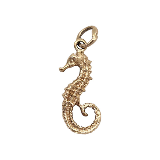 9ct Yellow Gold Seahorse Charm L 1.9 cm 2.0 g.