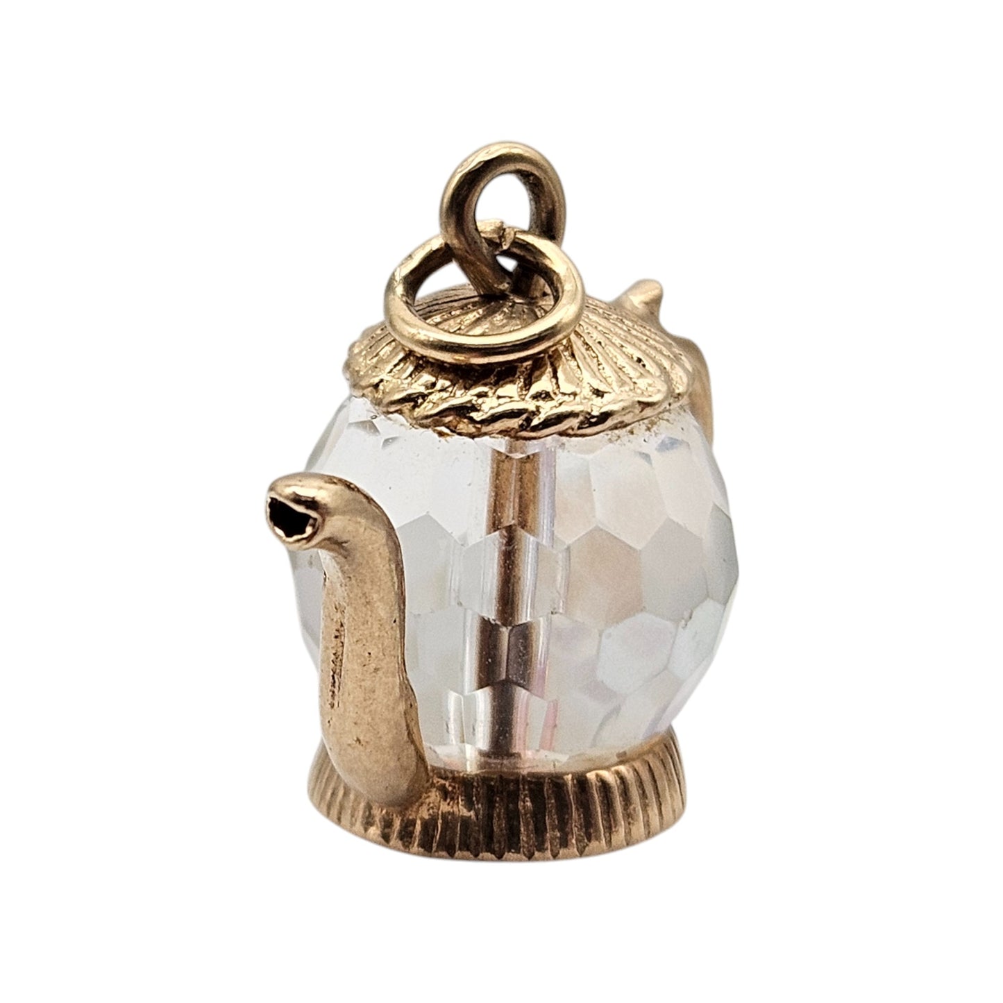 9ct 375 Yellow Gold Teapot Charm c.1971 L 1.7 cm 4.9 g.