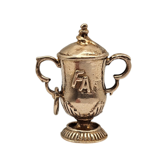 9ct 375 Yellow Gold Trophy Cup Charm 1965 L 2.0 cm 3.5 g.