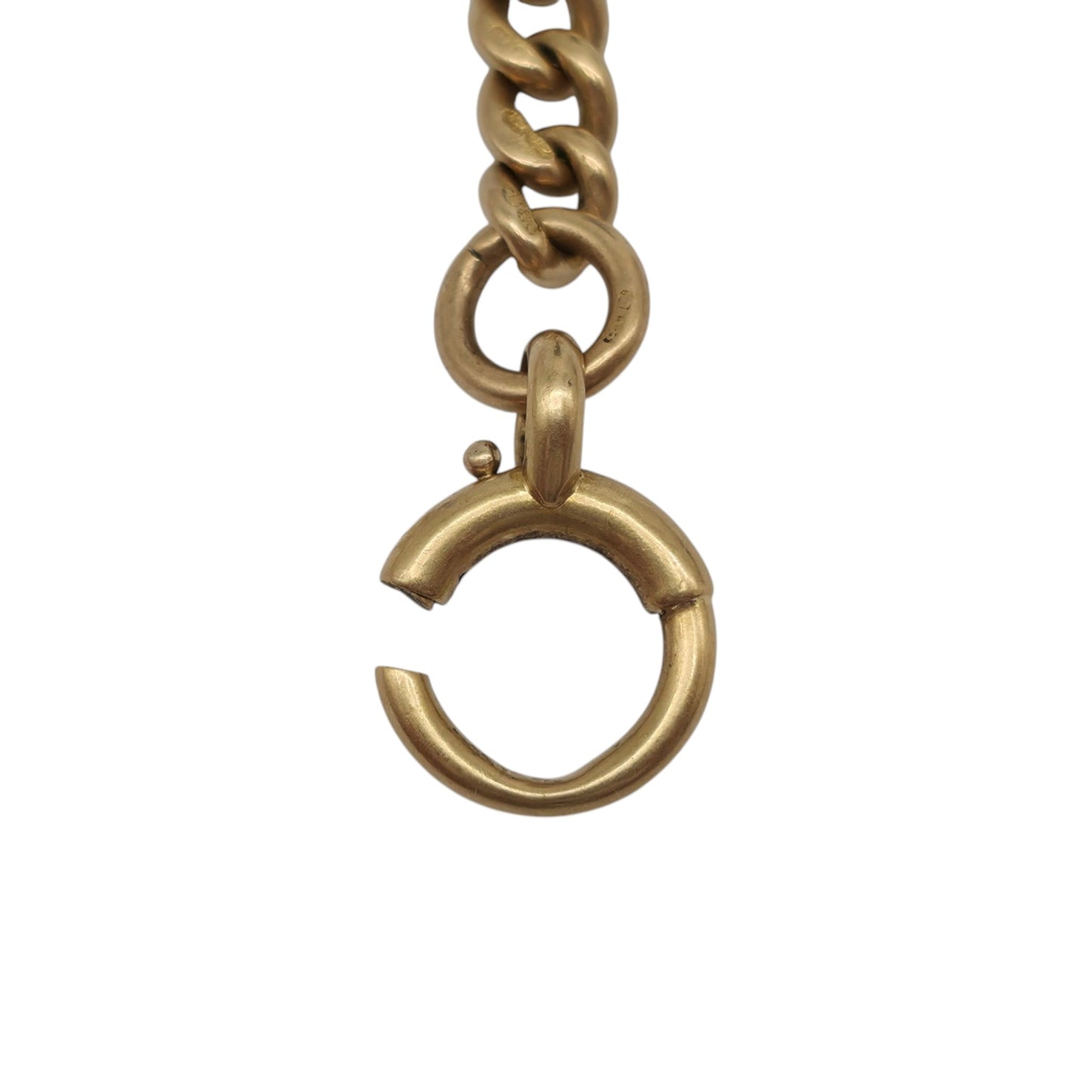 Antique 18ct 750 Yellow Gold Double Albert Chain 1905 L 44.6 cm 57.6 g.