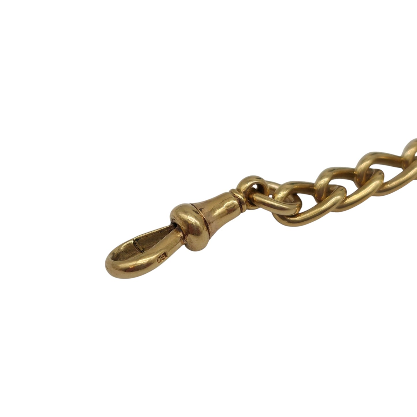 Antique 18ct 750 Yellow Gold Double Albert Chain 1919 L 37.0 cm 46.7 g.