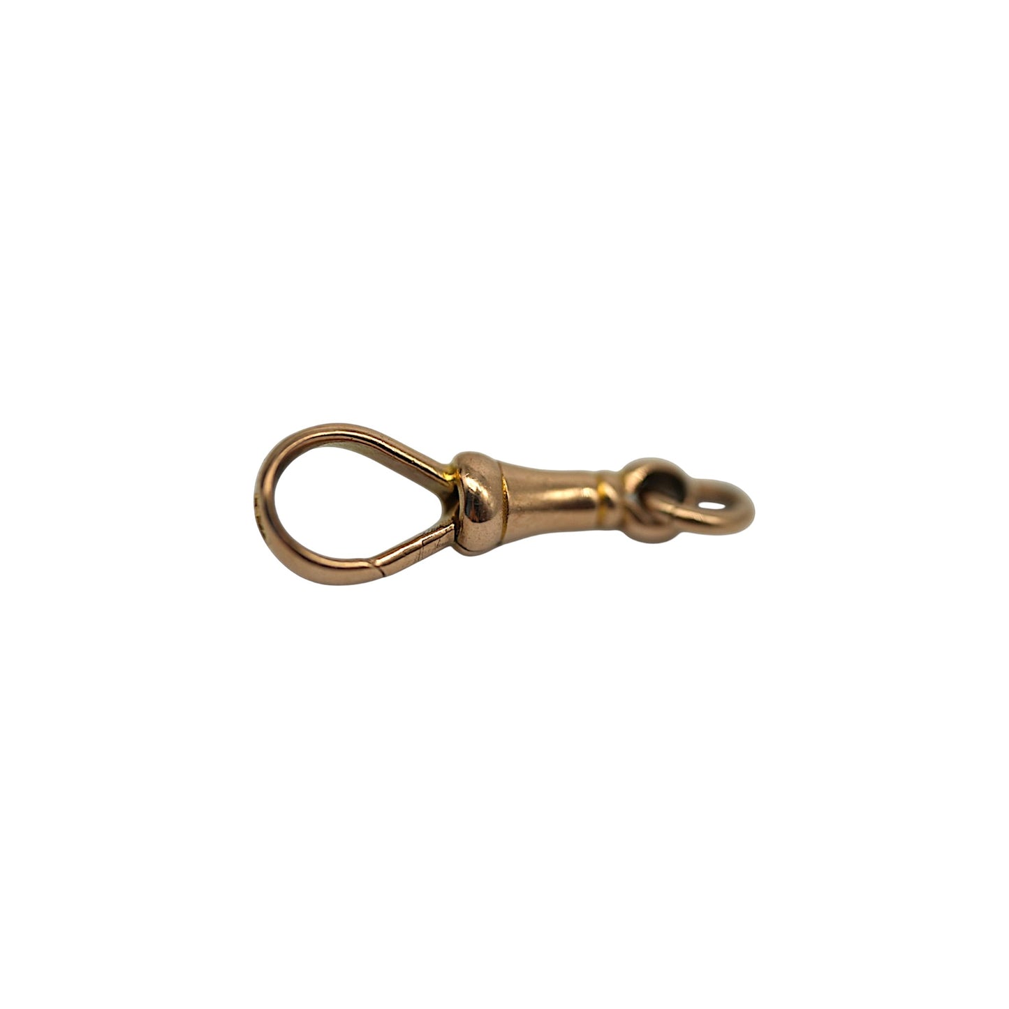 Antique 9ct 375 Rose Gold Dog Clip c.1900 L 2.1 cm 1.7 g.