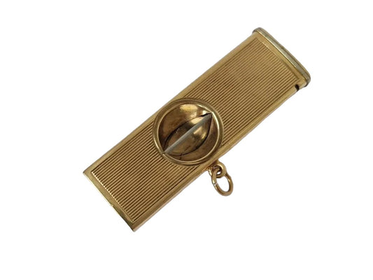 9ct 375 Yellow Gold Cigar Cutter 1967 L 5.0 cm 11.5 g