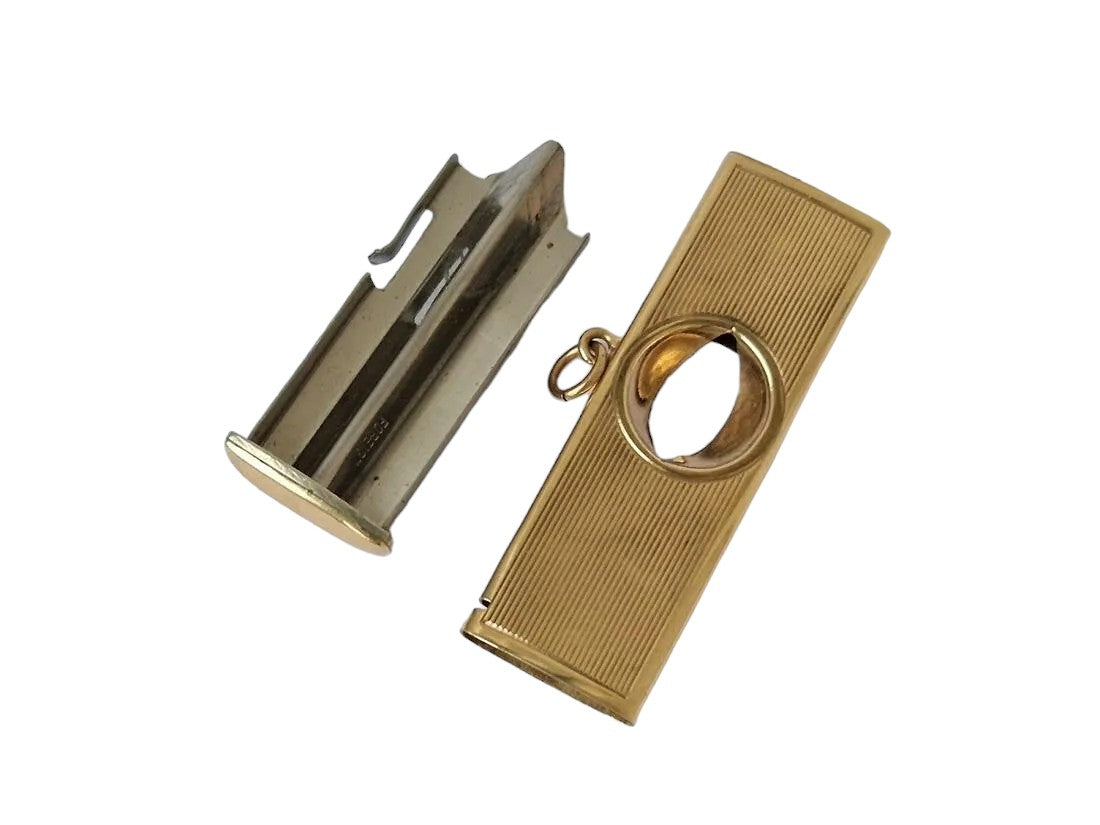 9ct 375 Yellow Gold Cigar Cutter 1967 L 5.0 cm 11.5 g