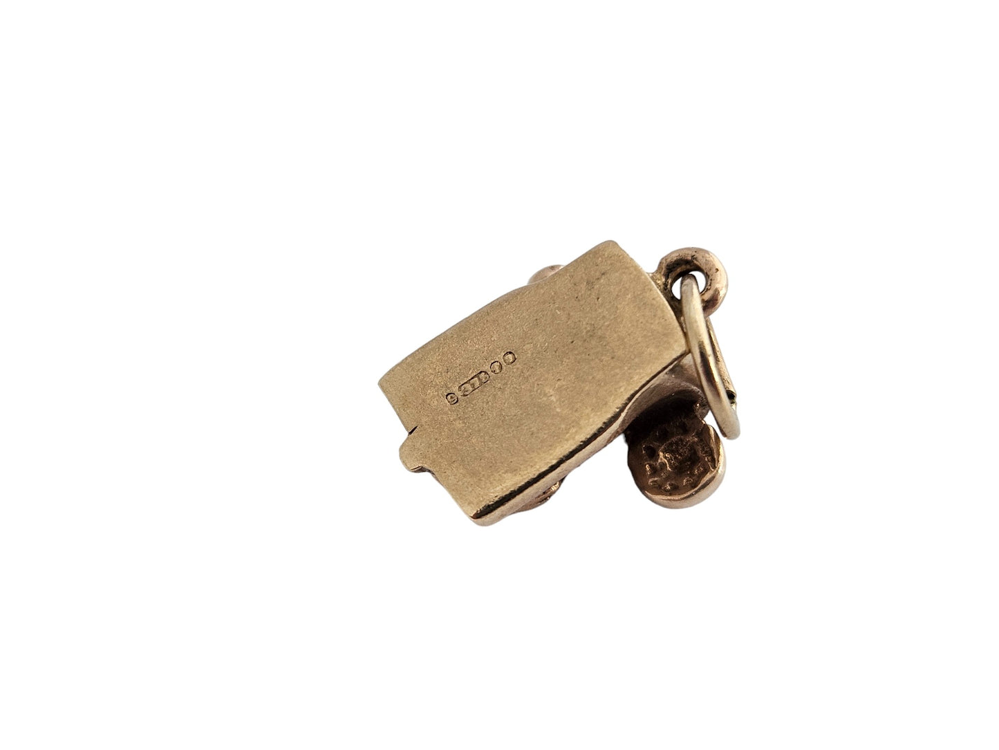 9ct 375 Cast Yellow Gold Telephone Charm c.1960's 3.6 g.