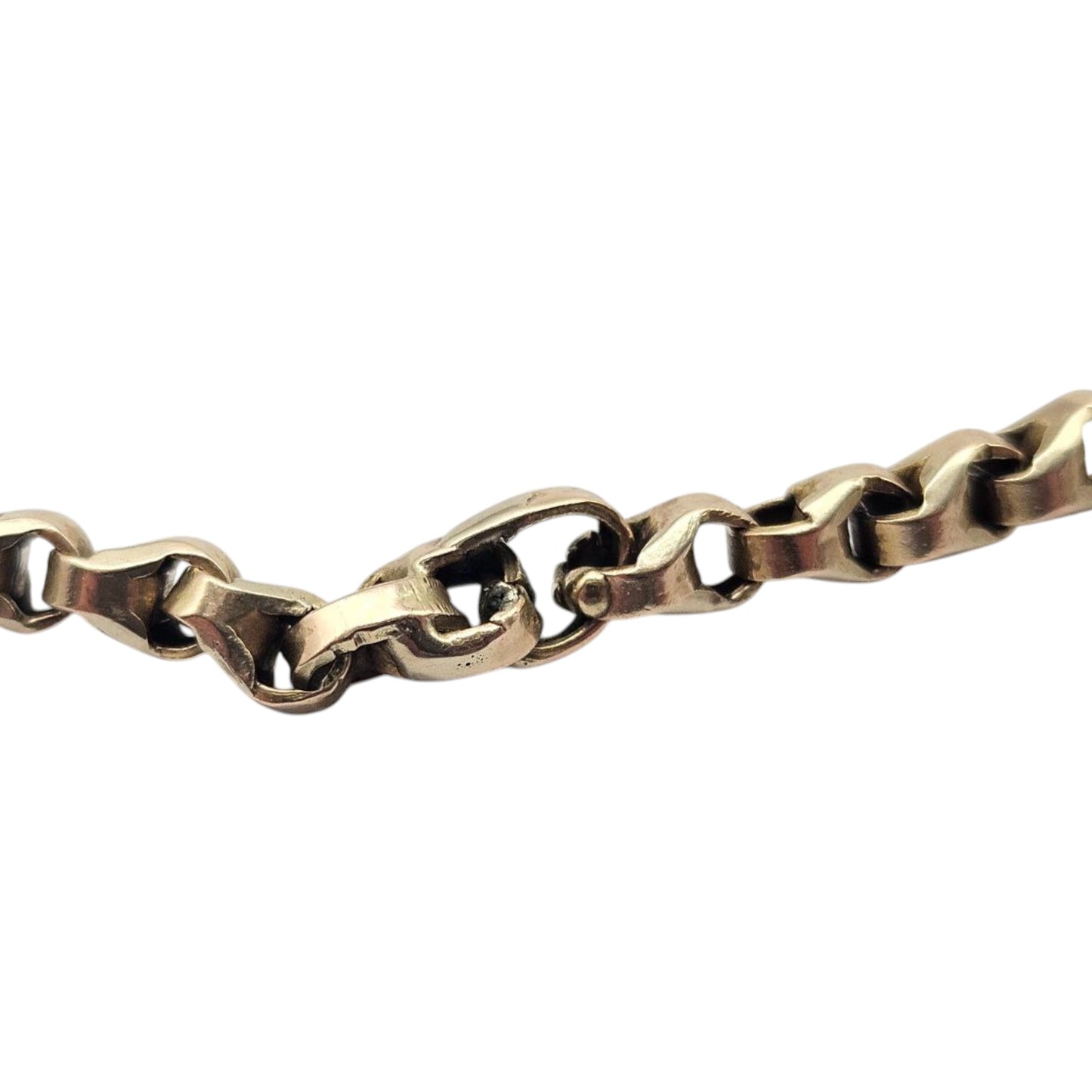 Antique 10ct Yellow Gold Guard Chain c.1900 L 170 cm 31.5 g.