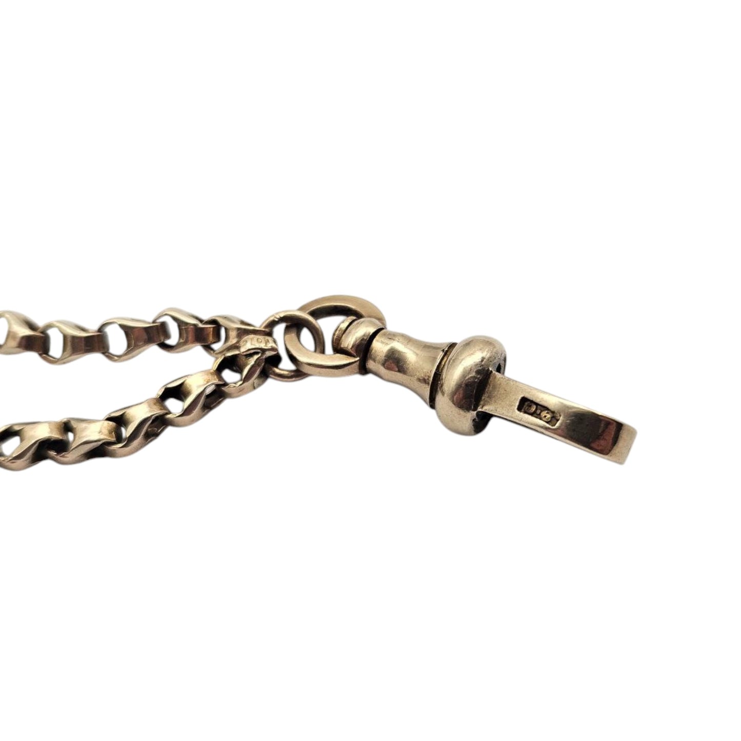 Antique 10ct Yellow Gold Guard Chain c.1900 L 170 cm 31.5 g.