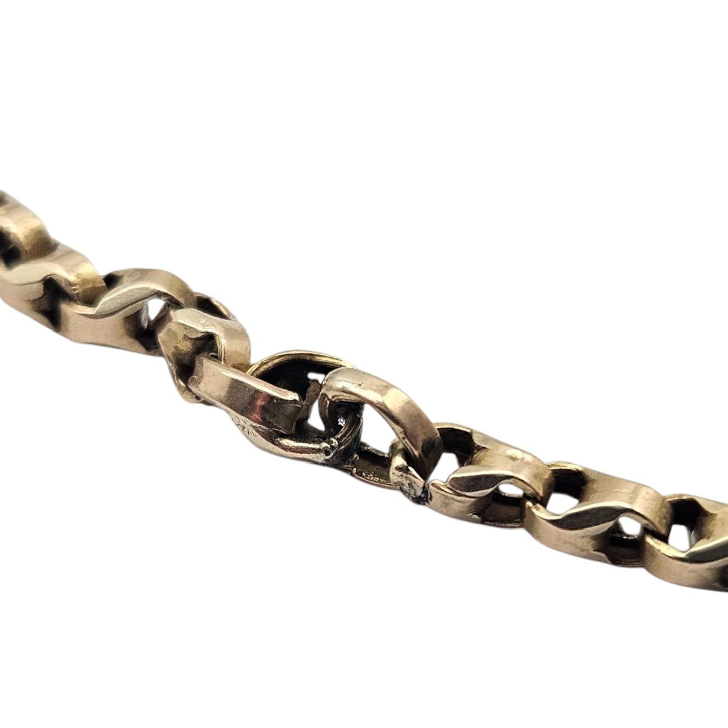 Antique 10ct Yellow Gold Guard Chain c.1900 L 170 cm 31.5 g.