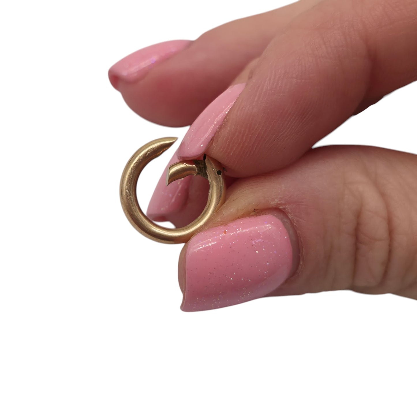 Unusual Antique 15ct Rose Gold Bolt Clasp c.1900 L 1.2 cm 0.9 g.