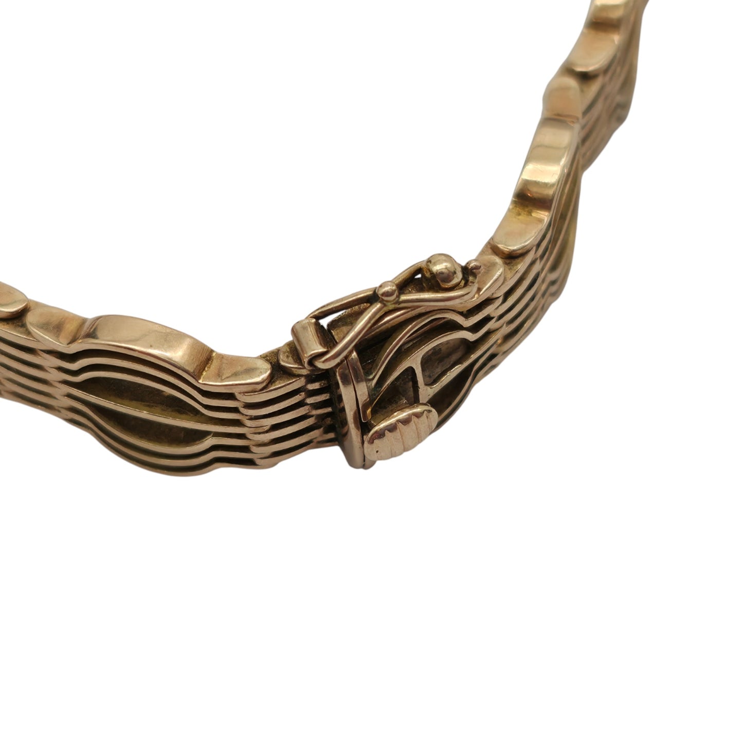 Antique 15ct Rose Gold Fancy Bracelet c.1910 L 17.7 cm 16.8 g.