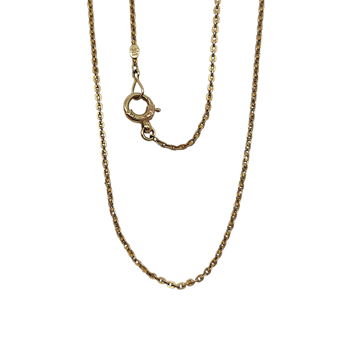 Antique 15ct Yellow Gold Cable Chain c.1900 L 43.0 cm 1.8 g.