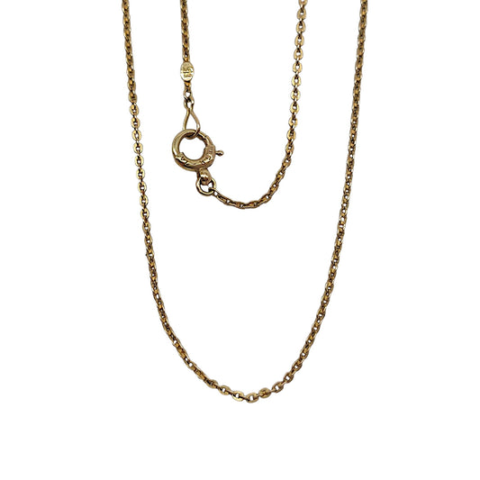 Antique 15ct Yellow Gold Cable Chain c.1900 L 43.0 cm 1.8 g.