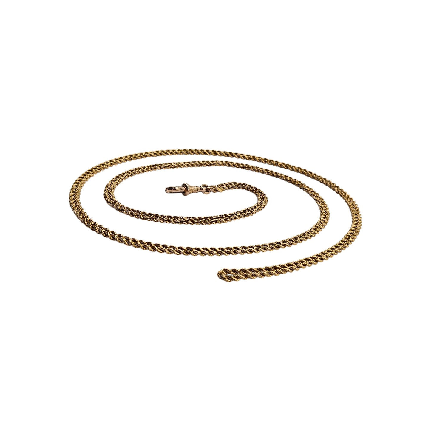 Antique 15ct Yellow Gold Guard Chain c.1900 L 143 cm 33.6 g.