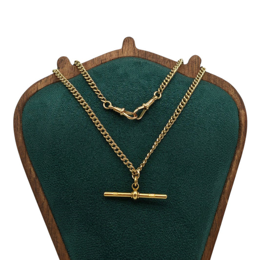 Antique 18ct Yellow Gold Double Albert Chain c.1900 L 38.4 cm 15.2 g.