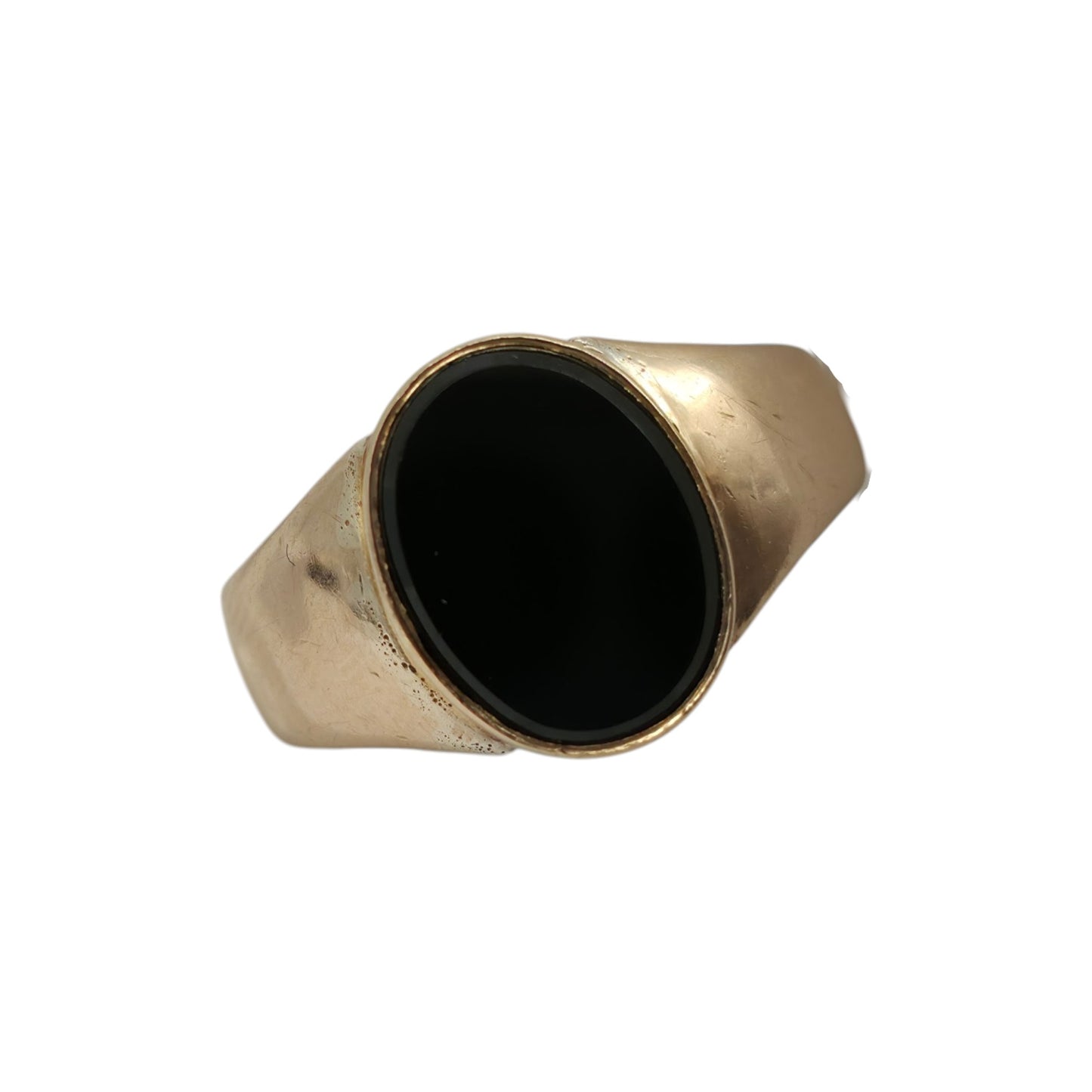 Antique 18ct Yellow Gold Onyx Signet Ring c.1900 Size U 9.1 g.