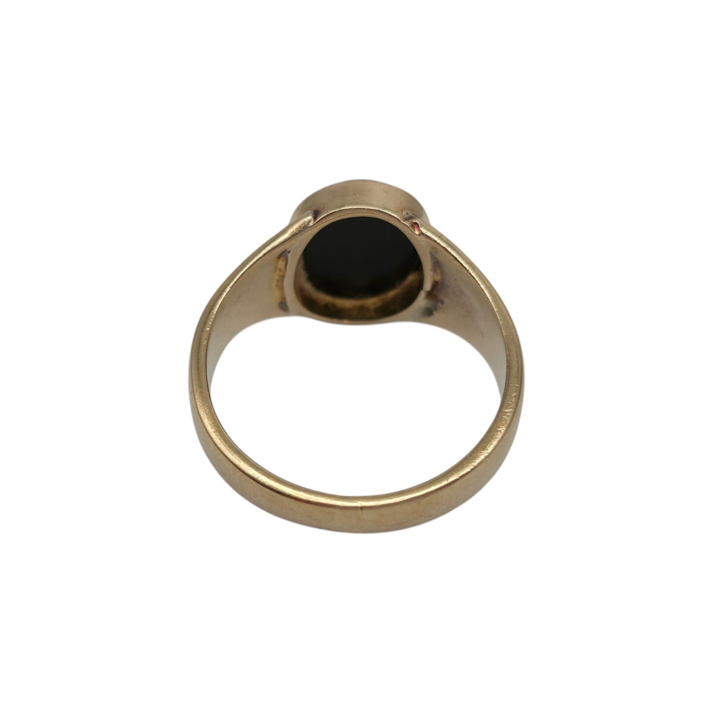 Antique 18ct Yellow Gold Onyx Signet Ring c.1900 Size U 9.1 g.