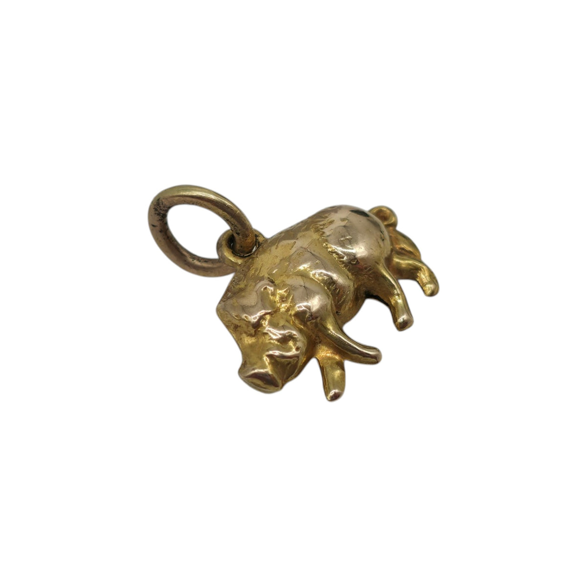 9ct Yellow Gold Boar Charm L 1.5 cm 0.9 g.