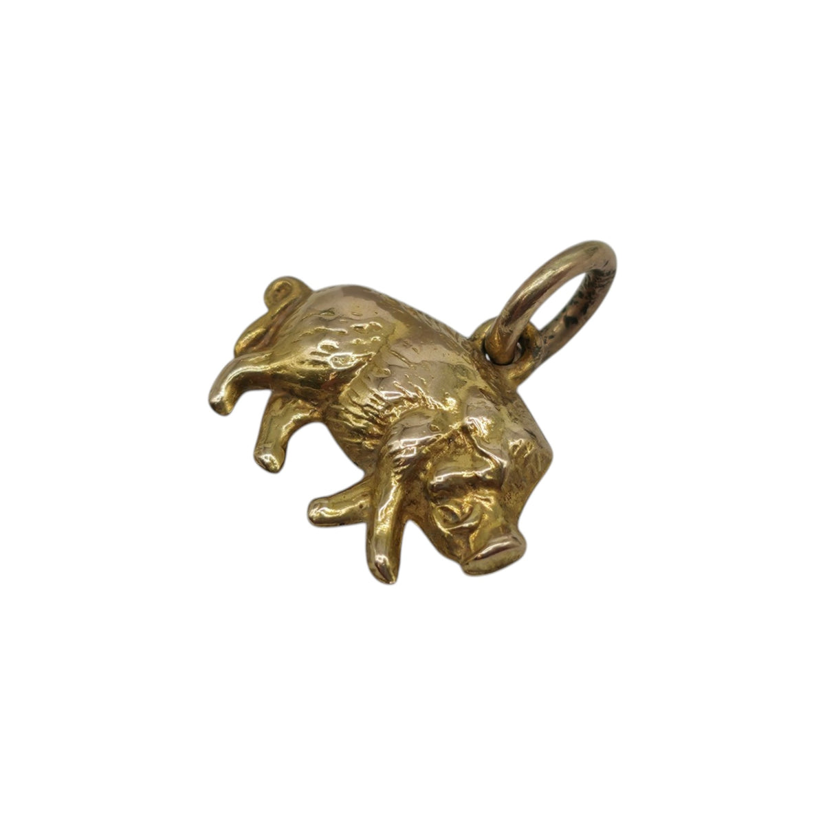 9ct Yellow Gold Boar Charm L 1.5 cm 0.9 g.