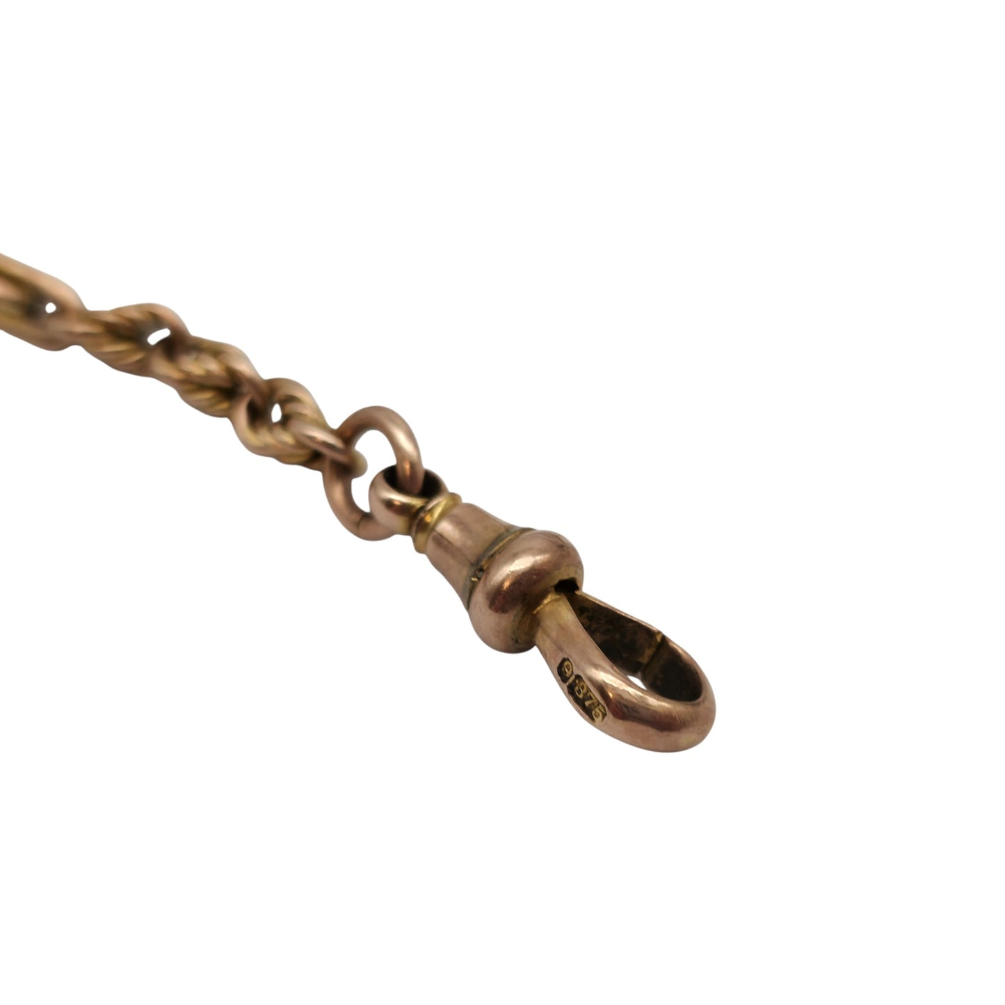 Antique 9ct 375 Rose Gold Fancy Albert Chain c.1900 L 24.5 cm 14.4 g.
