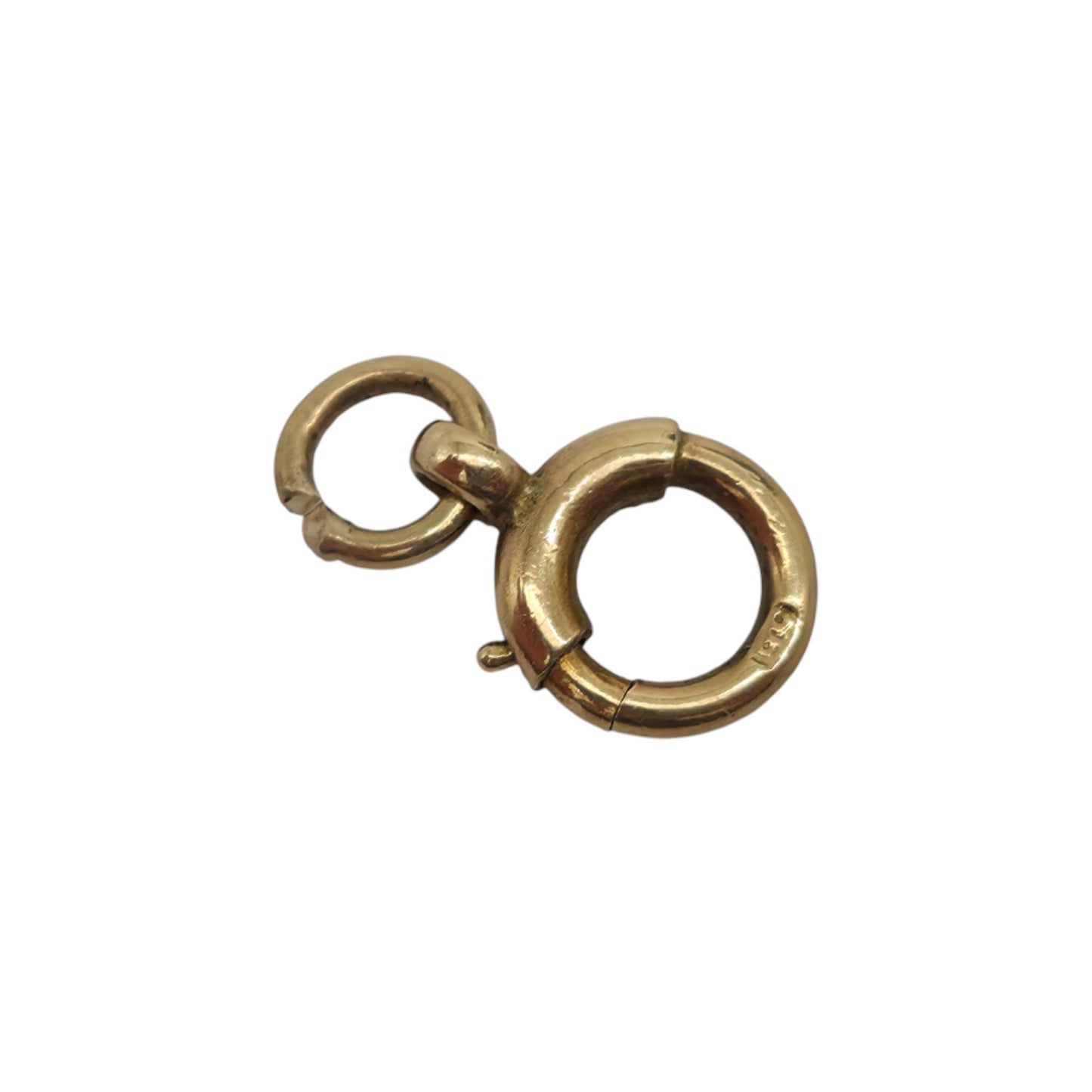 Antique 9ct Yellow Gold Bolt Clasp c.1900 L 9 mm 0.3 g.
