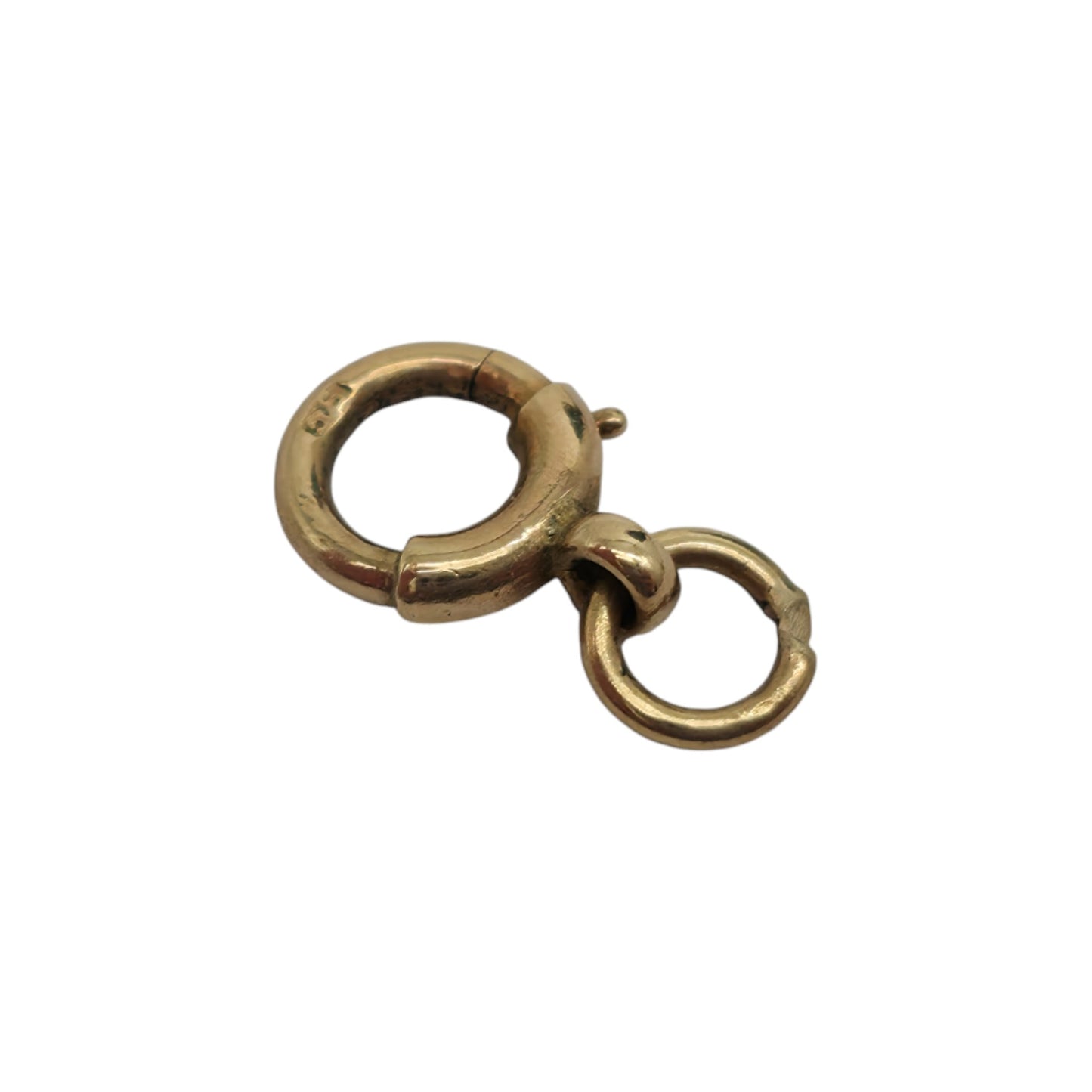 Antique 9ct Yellow Gold Bolt Clasp c.1900 L 9 mm 0.3 g.