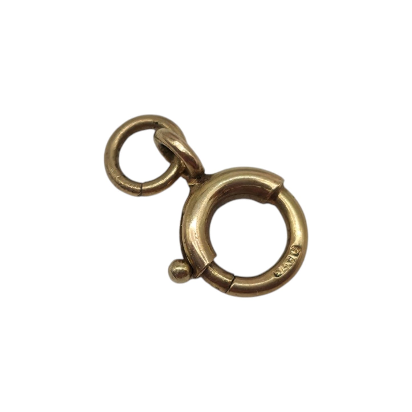 Antique 9ct 375 Yellow Gold Bolt Clasp c.1900 L 0.9 cm 0.3 g.