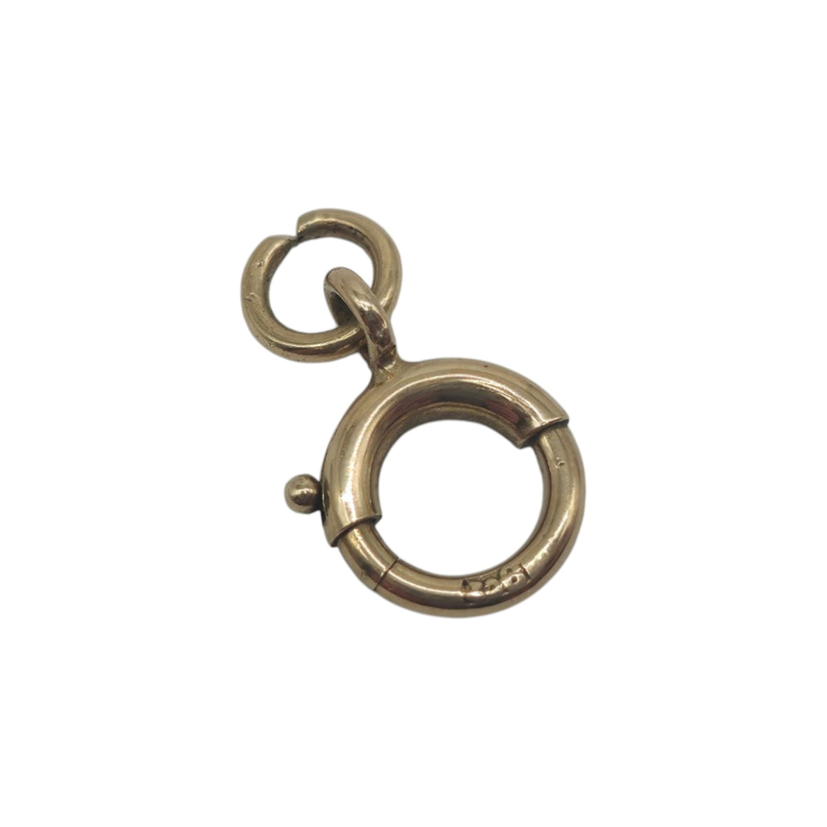 Antique 9ct 375 Rose Gold Bolt Clasp c.1900 L 1.1 cm 0.4 g.
